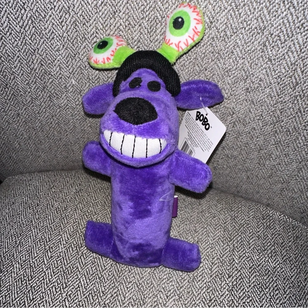 Mini MULTIPET DOG Dog Toy Chew Level 2 Plush Squeaker Sz S/M Happy Halloween New